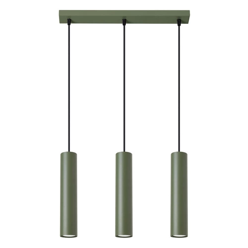 Lampa wisząca LAGOS 3L zielona oliwka