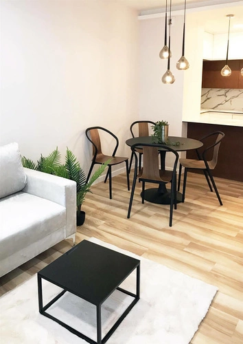 Stół okrągły czarny Ibiza 80 cm nowoczesny do jadalni i restauracji Actona