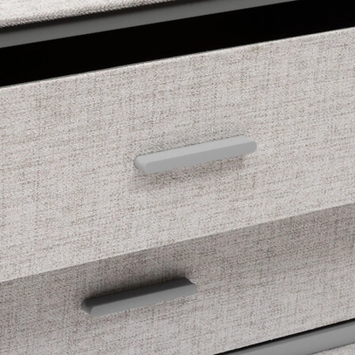 Komoda z szufladami Granite szara 104 cm nowoczesna na nóżkach do salonu i sypialni 5five