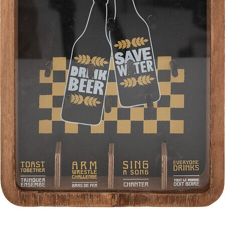 Otwieracz do butelek Loteria drewno/czarny 39 cm