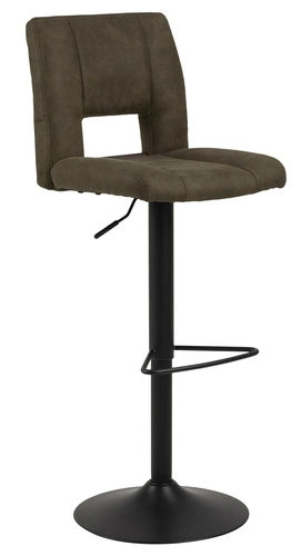 Hoker Sylvia zielony obrotowy z regulacją wysokości i oparciem nowoczesny do kuchni Actona