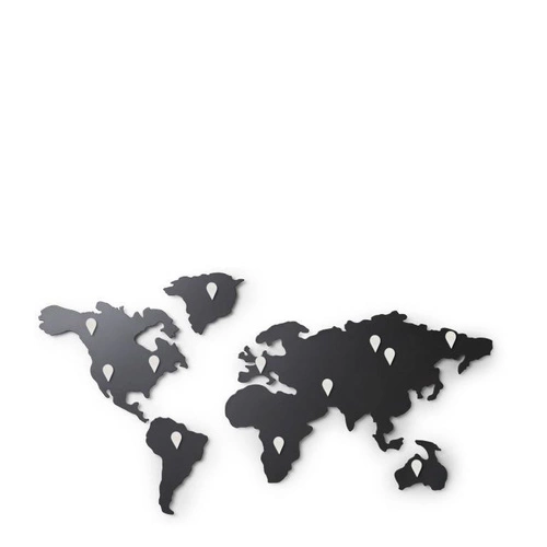 Dekoracja ścienna Mappit czarna