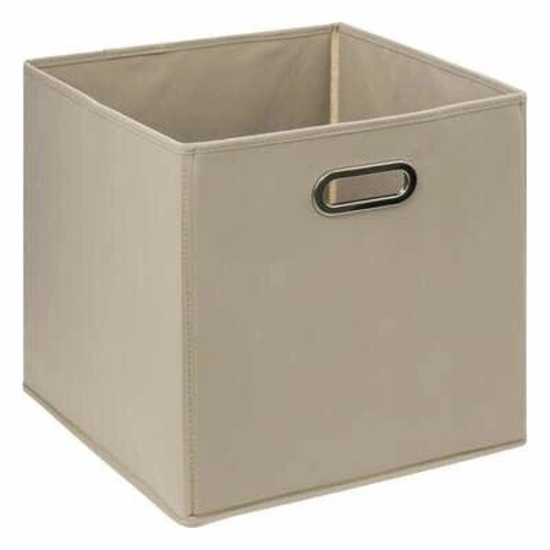 Pudełko materiałowe z uchwytem do regału 31x31 beżowe ciemne 5five simply smart