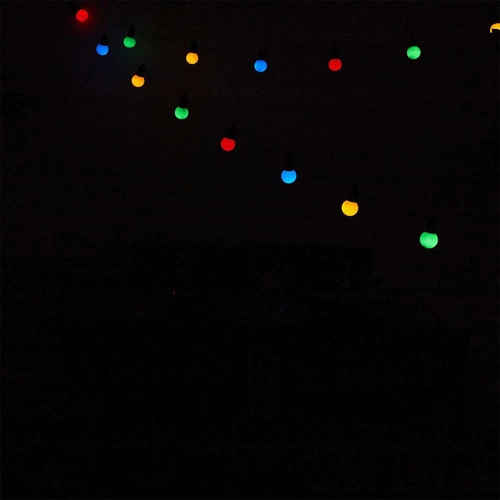 Girlanda ogrodowa żarówkowa 20 LED kolorowa