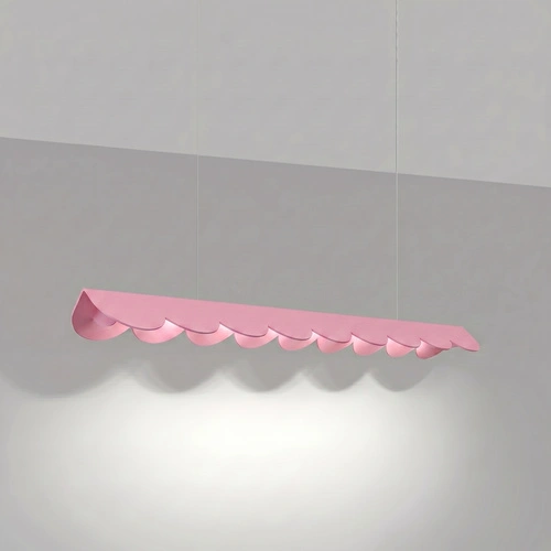 Lampa wisząca BISCUIT 100 LED różowa nad wyspę regulowana