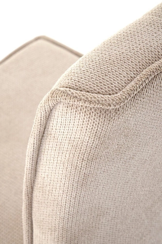 Krzesło tapicerowane Omara beżowe do jadalni nowoczesne loftowe na płozach Intesi