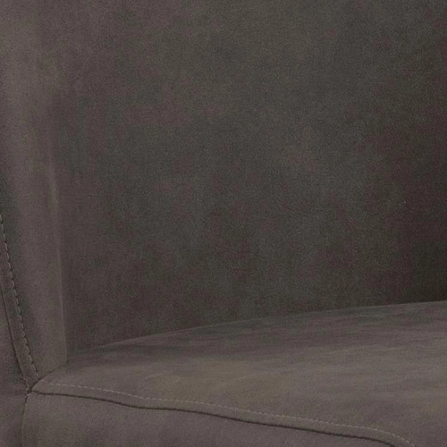 Hoker z oparciem Avanja Actona tapicerowany antracytowy regulowany obrotowy do kuchni loft