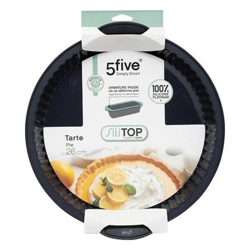 Forma do pieczenia szarlotki silikonowa szara 26 cm do ciasta 5five simply smart