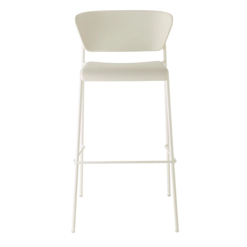 Krzesło barowe Lisa 75cm białe Outlet