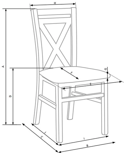 Krzesło drewniane Alaska białe do jadalni i kuchni klasyczne z oparciem Intesi