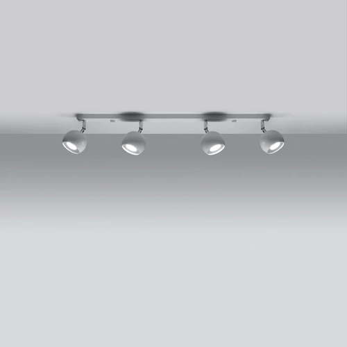 Plafon sufitowy biały Oculare 4L Sollux nowoczesny metalowy do salonu i kuchni 80cm
