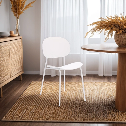 Zestaw 2 krzeseł Nube białe