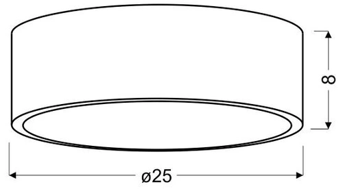 Plafon sufitowy LED Zigo 10W okrągły nowoczesny wenge do salonu i kuchni