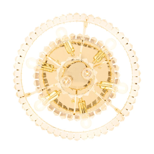 Plafon sufitowy SPLENDORE okrągły złoty glamour 50 cm do salonu i sypialni