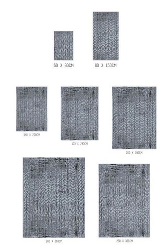 Dywan do salonu Broadway Glitter 200x280 bawełniany loftowy szary prostokątny Louis de Poortere