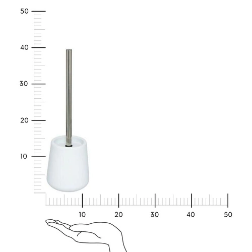 Szczotka toaletowa Colors biała