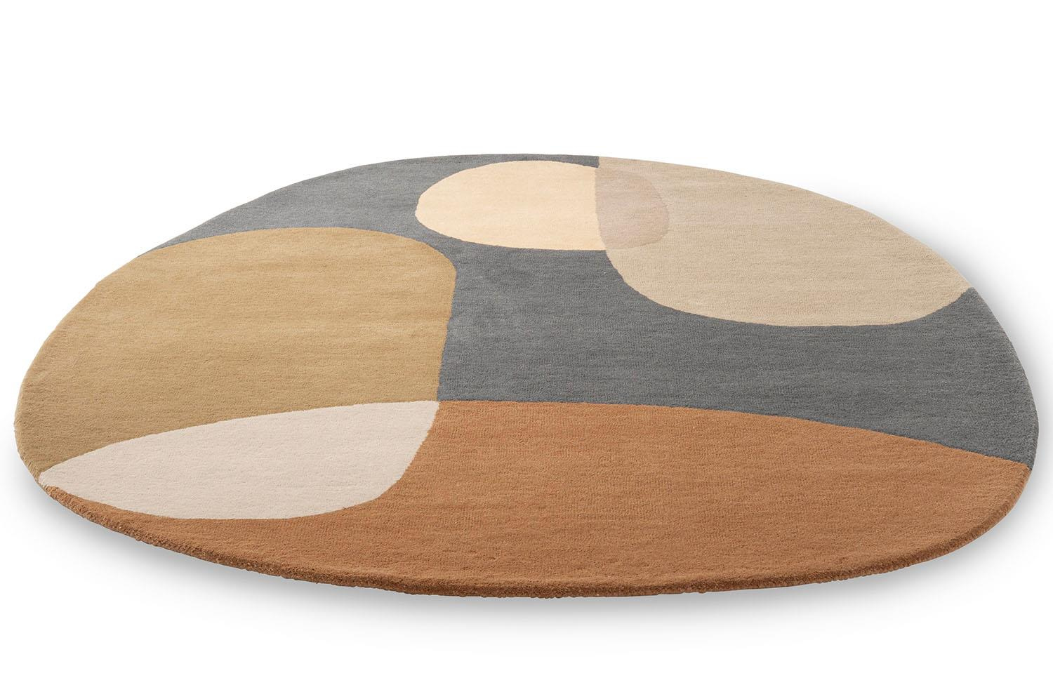 Decor Miller Fall dywan owalny wełniany 140x200cm do salonu nowoczesny geometryczny multikolor
