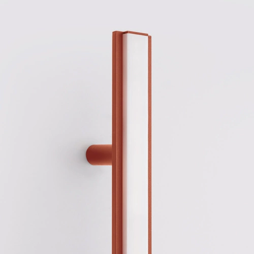 Kinkiet ścienny LED LAGOM 150 czerwony nowoczesny do salonu i sypialni aluminium 150 cm