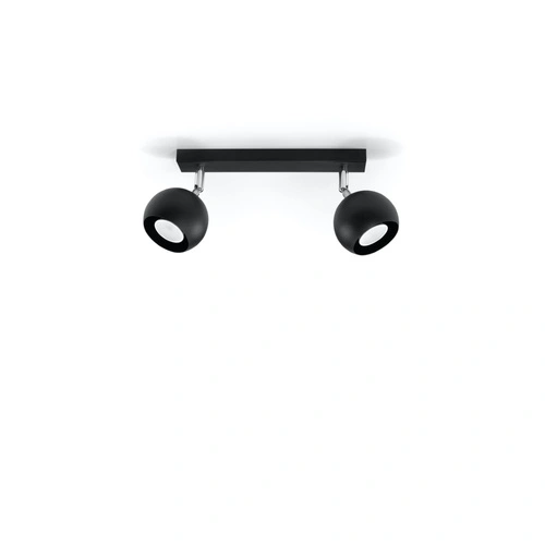 Plafon sufitowy OCULARE 2 czarny nowoczesny LED do salonu kuchni lub sypialni 30 cm