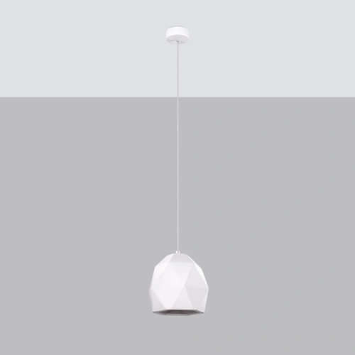 Lampa wisząca ceramiczna MINT nowoczesna biała do kuchni i jadalni nad stół