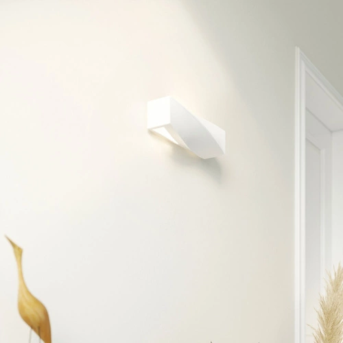 Kinkiet ścienny SIGMA MINI Sollux biały nowoczesny ceramiczny do salonu i sypialni 35 cm