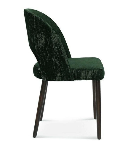 Krzesło do jadalni tapicerowane muszelka Fameg Alora dąb premium personalizowane glamour