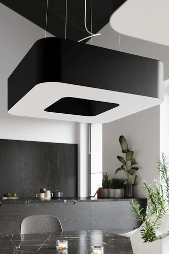 Nowoczesny żyrandol URANO 60 czarny lampa sufitowa do salonu i jadalni 8-punktowa