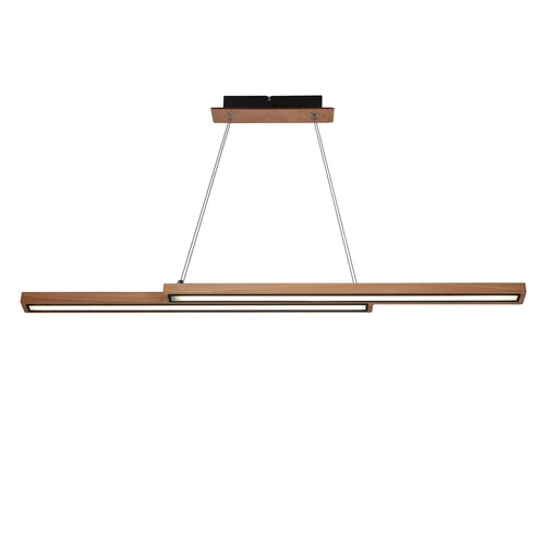 Lampa wisząca Sento drewniany 20W LED  4000K maskownica czarna