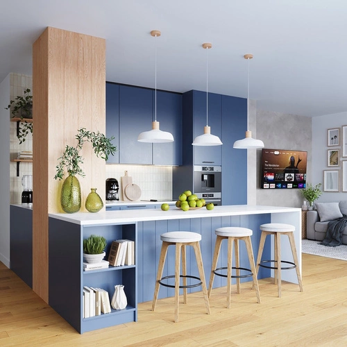 Lampa wisząca INDY biała skandynawska stalowa do salonu i jadalni nad stół 38 cm