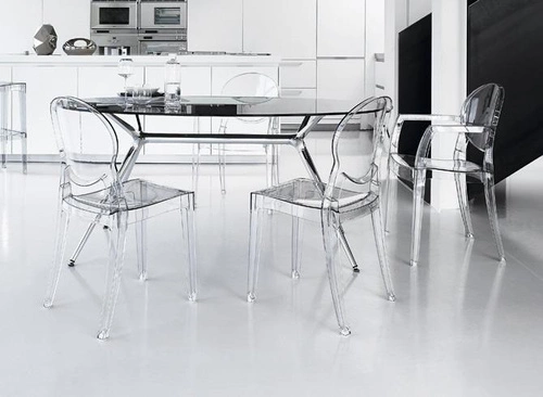 Krzesło transparentne Igloo SCAB Design do jadalni i kuchni nowoczesne sztaplowane z poliwęglanu