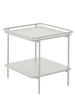 Stolik kawowy Yuba 45x45 cm kwadratowy metalowy nowoczesny szary