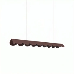 Lampa wisząca BISCUIT 100 LED brązowa nad wyspę regulowana