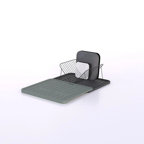 Ociekacz do naczyń na blat zielony prostokątny z wyjmowaną tacą 5five simply smart