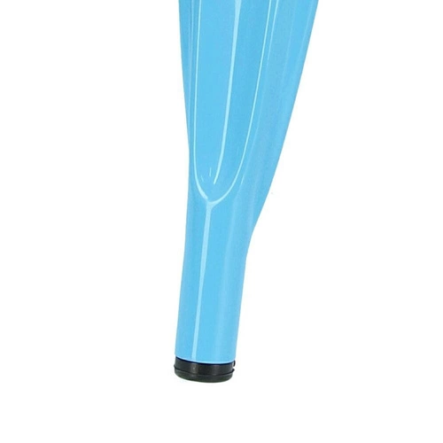 Krzesło metalowe Paris niebieskie inspirowane Tolix do jadalni i kuchni industrialne D2.DESIGN