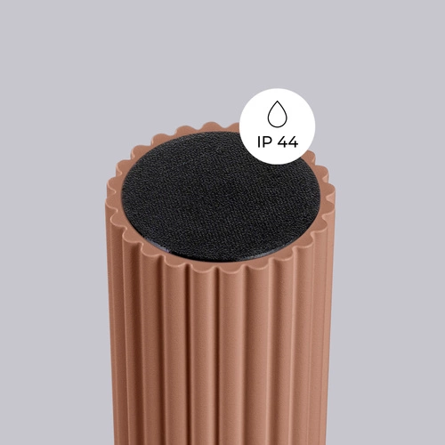 Plafon sufitowy HALO mocca okrągły nowoczesny szklany IP44 do łazienki beżowy SOLLUX