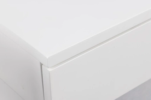 Szafka nocna biała wisząca z szufladą 40 cm nowoczesna Actona Ashlan II minimalistyczna