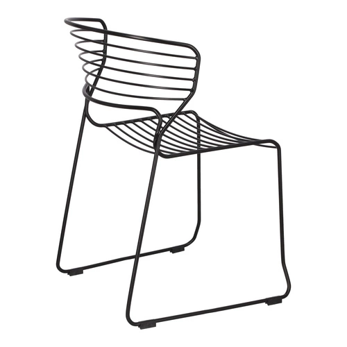 Zestaw 4 krzeseł Hilly czarne