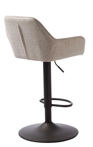 Hoker Nolan tapicerowany piaskowy z oparciem regulowany do kuchni