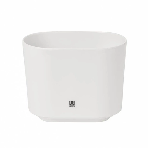 Umbra Step biały pojemnik na szczoteczki do zębów do łazienki nowoczesny
