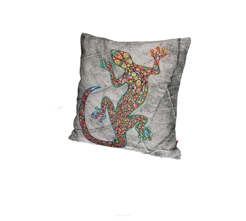 Poduszka dekoracyjna LIZARD multikolor antyalergiczna do salonu 40x40 cm