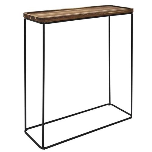 Konsola Galla akacja wąska industrialna do przedpokoju i salonu nowoczesny stolik przyścienny