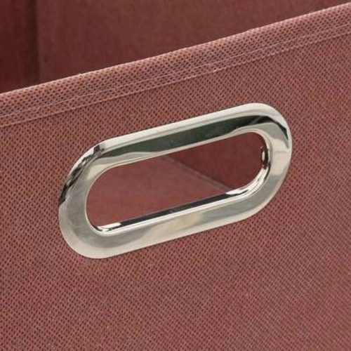 5five simply smart pudełko materiałowe do regału 31x15 cm składane czerwone z uchwytem