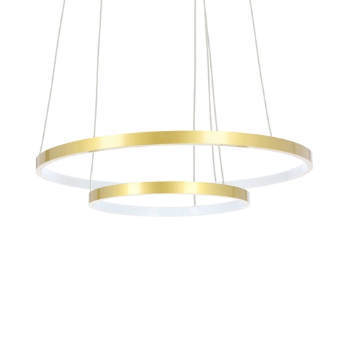 Lampa sufitowa LED Lune złota nowoczesna 40W do salonu, jadalni, kuchni 50 cm