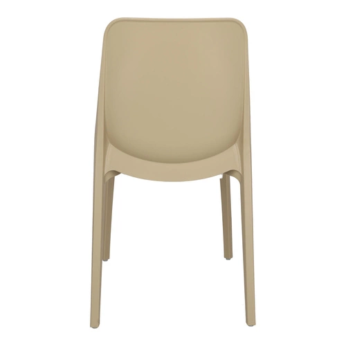 Krzesło ogrodowe Ginevra SCAB Design szare nowoczesne z tworzywa sztaplowane do ogrodu