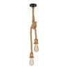 Lampa wisząca Videa czarny+beżowy 2x40W  E27