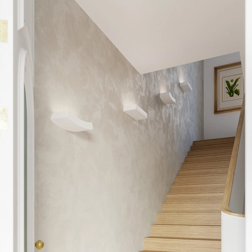 Kinkiet ścienny nowoczesny ceramiczny biały HATTOR Sollux Lighting do salonu i sypialni 36 cm