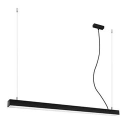 Lampa wisząca LED Pinne 117 cm czarna nowoczesna do kuchni, nad stół lub wyspę