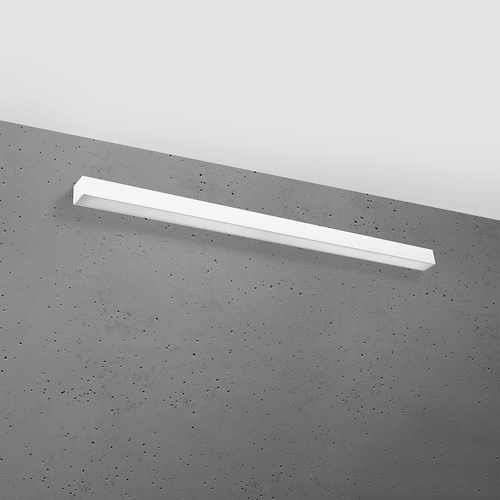 Kinkiet ścienny LED Pinne 117 cm biały nowoczesny do salonu i sypialni aluminium