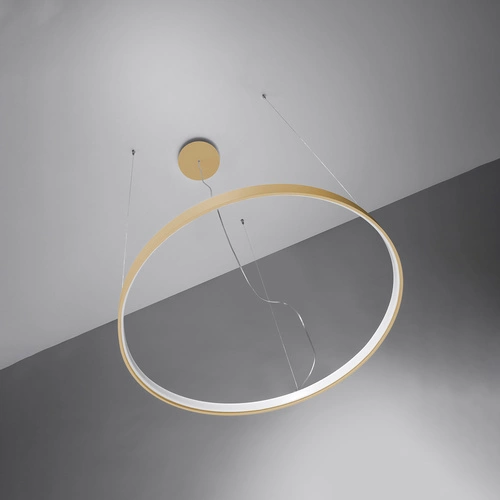 Żyrandol LED RIO 55 złoty nowoczesny do salonu i jadalni rozproszone światło