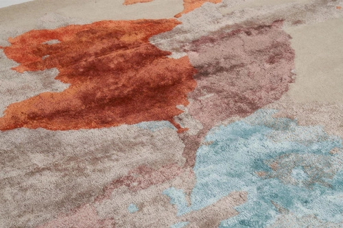 Dywan nowoczesny do salonu i sypialni Orchidea Autumn 200x300 ręcznie tkany wełna wiskoza Carpet Decor